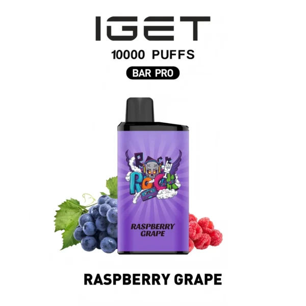 iget-bar-pro-raspberry-grape IGET BAR PRO 10000 Bundle